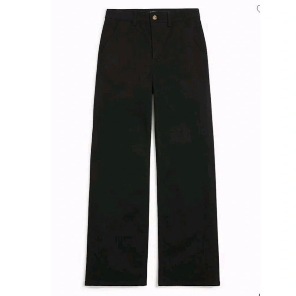 J. Crew‎ Wide-Leg High Waist Denim Black Jeana All Day Stretch Size 31  NWT